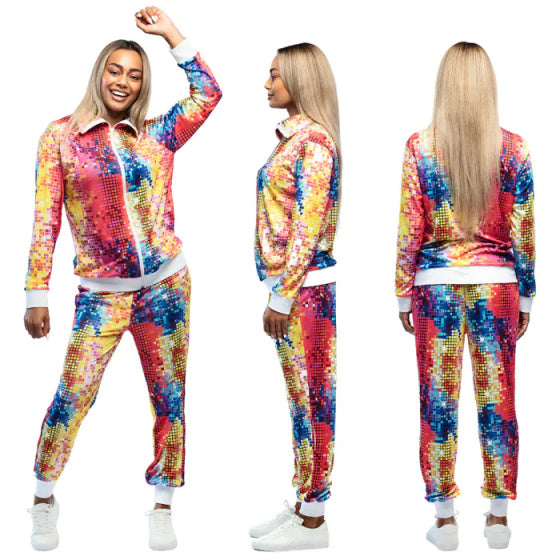 Boland Disco Babe Trainingspak Dames Multicolor maat L