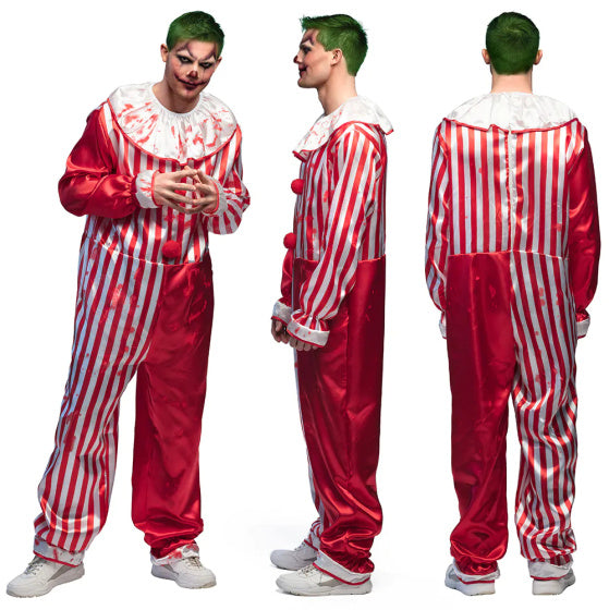 Boland Killer clown kostuum heren rood wit maat 58 60 (XXL)