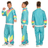 Boland retro trainingspak heren polyester blauw maat xl