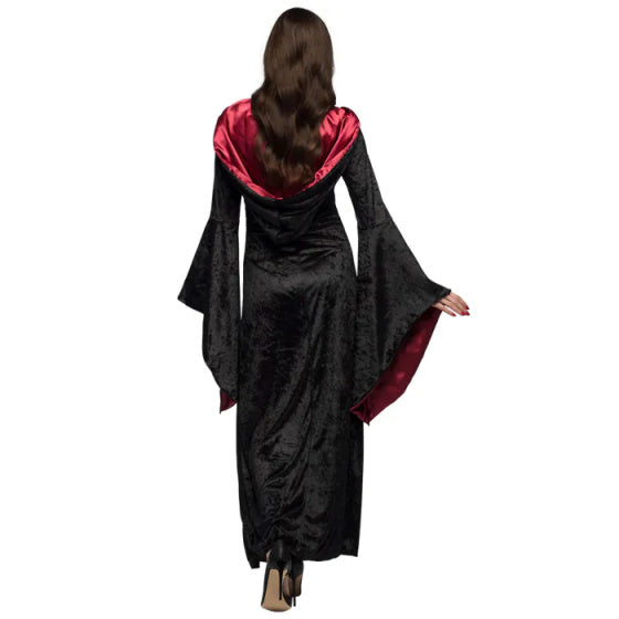 Boland Vampire mistress kostuum dames zwart.rood maat 36 38 (S)