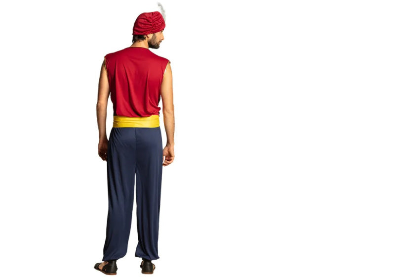 Boland Verkleedpak Aziz Heren Donkerblauw Rood Maat M L