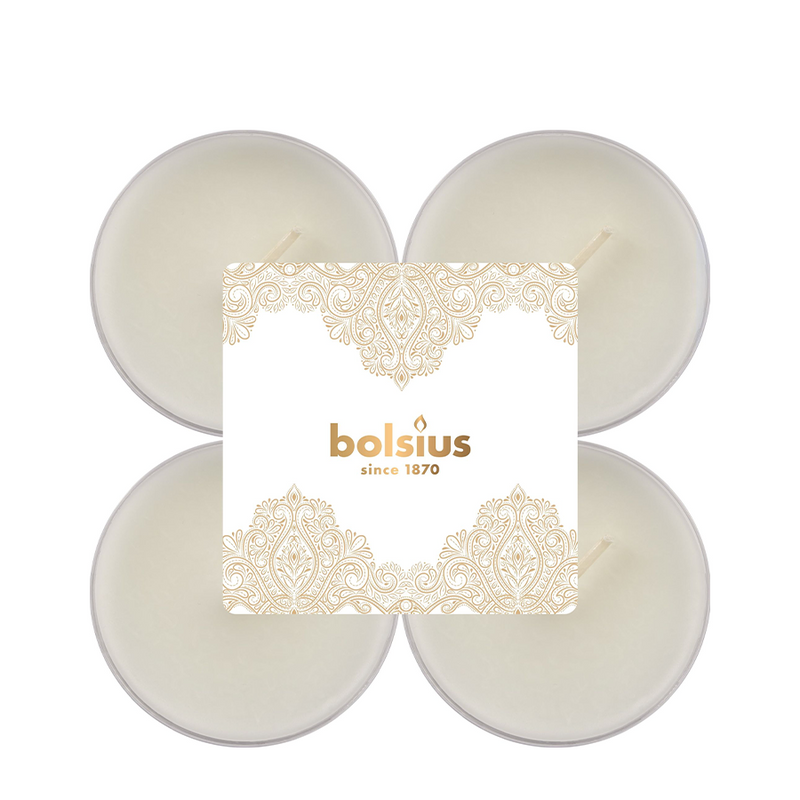 Bolsius geurtheelicht maxi vanille 8 stuks