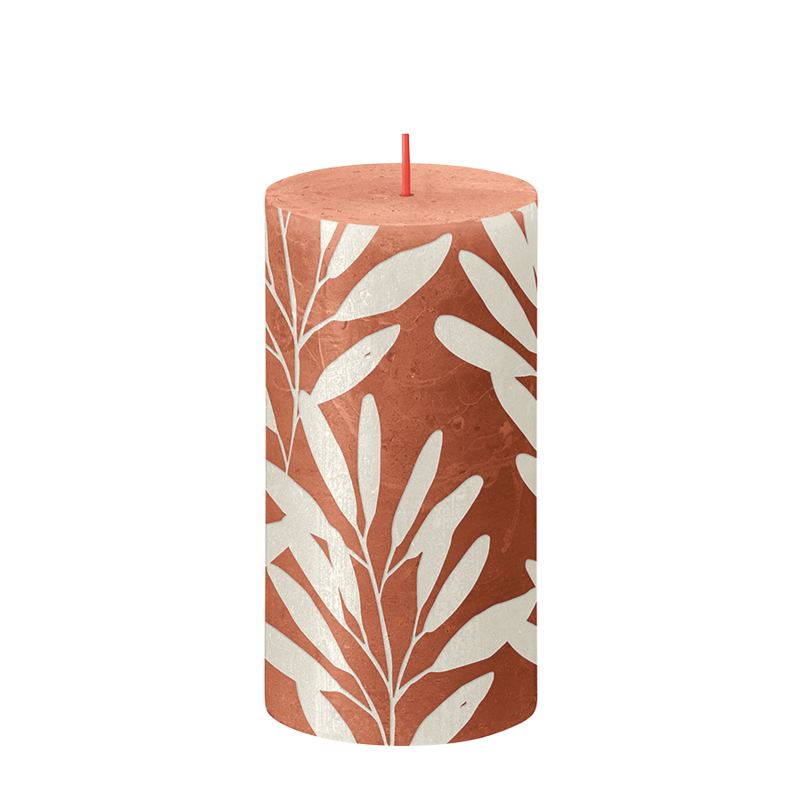 Ty bolsius rustieke kaars silhouette rus pink 130 68mm