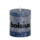 Bolsius rustieke stompkaars donkerblauw 80 68mm