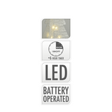 Boom vouwbaar wit led 20 leds 50cm - afbeelding 2