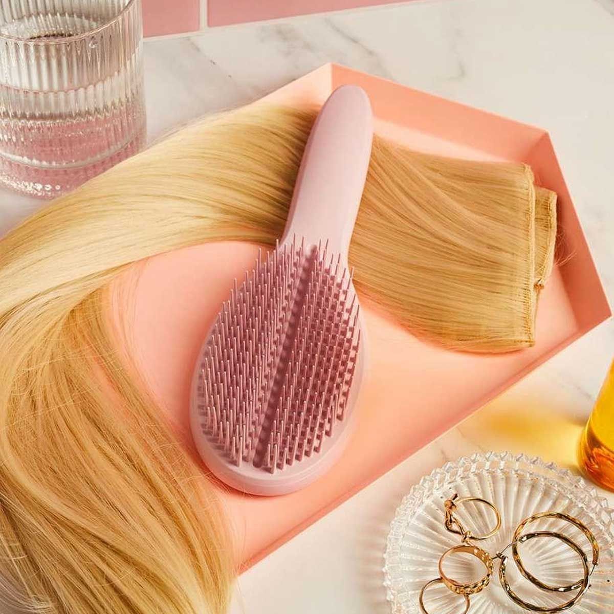 Tangle teezer styling hairbrush millennial pink