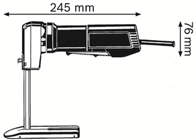Bosch blauw bosch professional - schuimrubberzaagmachine gsg 300 (schaaf, voetplaat gemonteerd, zaagbladen niet inbegrepen)