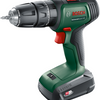 Bosch groen universalimpact 18v | accuklopboorschroevendraaier | 1.5 ah + 2.5 ah accu + lader | + systembox en accessoires 06039d4107