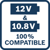 Bosch blauw accu gba 12v 6.0ah li-ion - 1600a00x7h