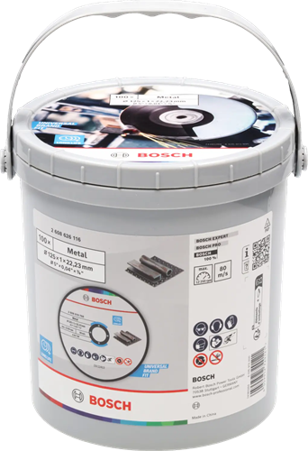 Bosch accessoires bosch professional - doorslijpschijf standard - for metal - 125x22,23x1mm - ve=100 in emmer - 2608626116