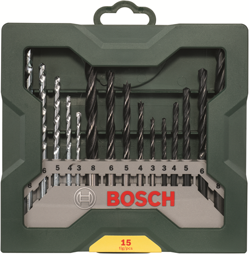 Bosch accessoires 15-delige mini x-line set - 2607019675