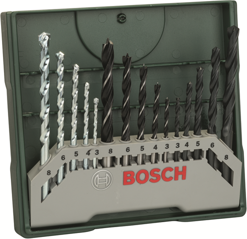 Bosch accessoires 15-delige mini x-line set - 2607019675