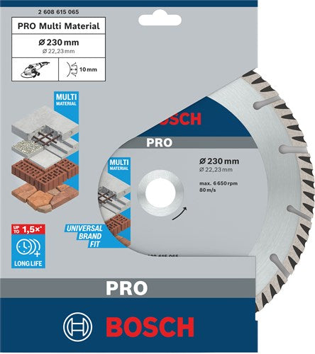 Bosch accessoires 2 stuks diamantdoorslijpschijf standaard for universal 230 mm (duopack) - 061599766y