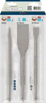 Bosch accessoires 3-delige professionele sds-plus beitelset | 2607019159 - 2607019159 - afbeelding 2
