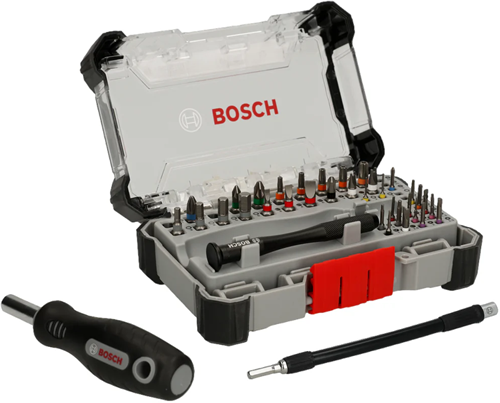 Bosch accessoires 43-delige precisie bitset + flexibele as - 2607002837