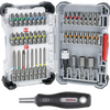 Bosch accessoires 44+1 delige schroefbitset en doppen in cassette - 2607017732