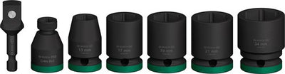 Bosch accessoires bosch pro impact socket set met adapter 1 2 inch standaard 7-delig - 2608003032