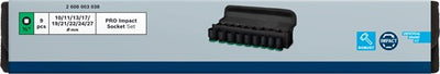 Bosch accessoires bosch professional pro impact krachtdoppenset kort 1 2 9-delig - 2608003038