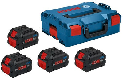 Bosch blauw bosch accessoires accupack | 4 x procore18v 5.5ah | in l-boxx - 1600a02a2u