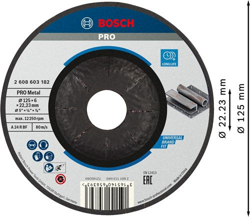 Bosch Prof afbraamschijf gebogen 125 mm