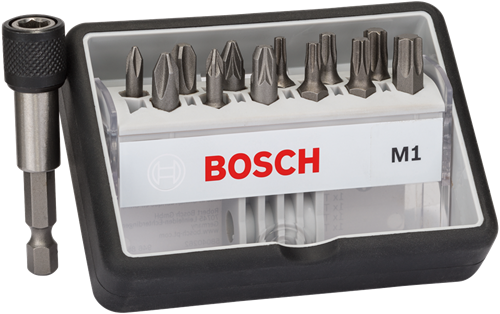 Bosch accessoires bitset | extra hard m1 | robustline | 13-delig | 2607002563 - 2607002563