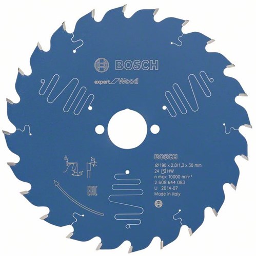 Bosch accessoires bosch cirkelzaagblad expert for wood - 190x30x3 2.2x40 t