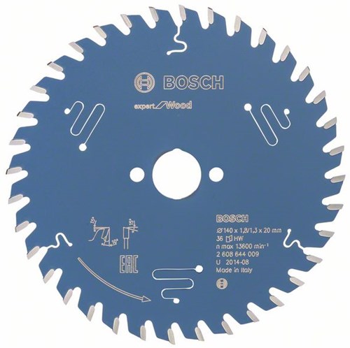 Bosch accessoires cirkelzaagblad expert for wood 140x20x1.8 1.3x36 t - 2608644009
