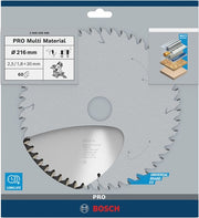Bosch accessoires cirkzb multi k v t 216x30x2,5 60t tr-f - afbeelding 2