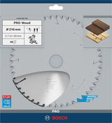 Bosch accessoires bosch cirkelzaagblad optiline wood - 216 x 30 x 2,0 mm - 48 tanden - afbeelding 2