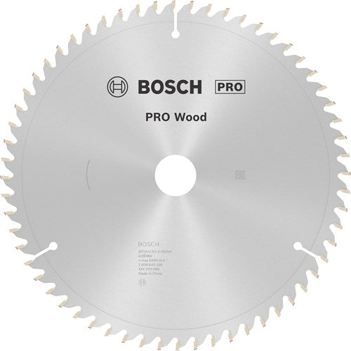 Bosch accessoires bosch pro wood cirkelzaagblad, 254 x 2 x 30 mm
