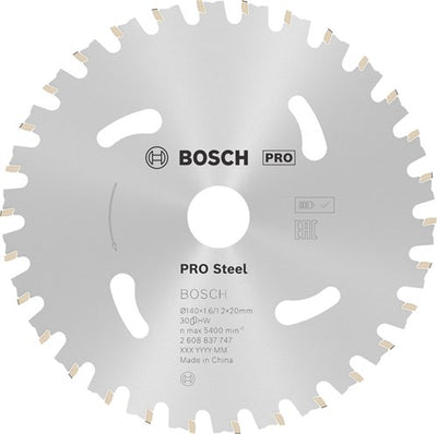 Bosch accessoires cirkelzaagblad | standard for steel | 140 mm | t30 2608837747