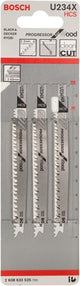 Bosch accessoires decoupeerzaagblad u 234 x progressor for wood 3st - 2608633525