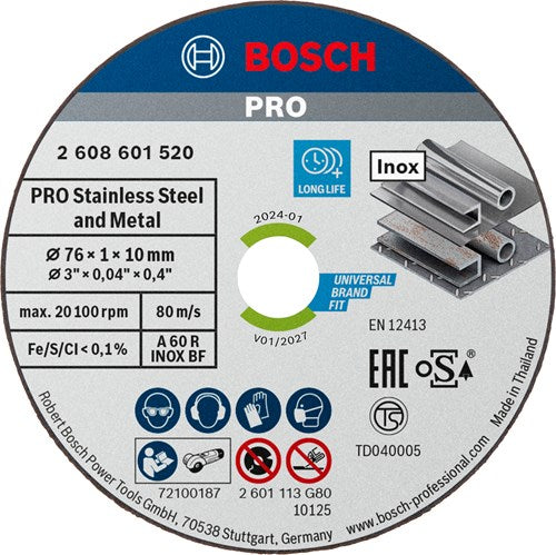 Bosch Prof doorslijpschijf Expert Inox (5)