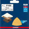 Bosch accessoires expert c470 schuurpapier voor deltaschuurmachines 93 mm, k100 5-delig - 2608900826