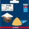 Bosch accessoires expert c470 schuurpapier voor deltaschuurmachines 93 mm, k120 - 5 stuk(s) - 2608900827