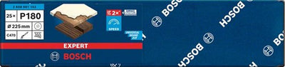 Bosch accessoires expert c470 schuurpapier voor excenterschuurmachines 225 mm, 19 gaten, k180 25-delig - 1 stuk(s) - 2608901152