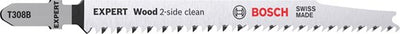 Bosch accessoires expert decoupeerzaagblad t308b 2st wood 2-side clean - 2608901711