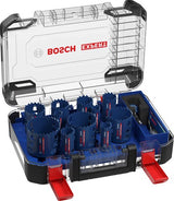 Bosch accessoires expert multi material power change plus gatzagenset | 20; 22; 25; 32; 35; 40; 44; 51; 60; 68; 76 x 60 mm | 14-delig - 2608901909 - afbeelding 1