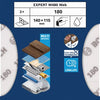 Bosch accessoires expert schuurvel web w480 115 x 140 mm, g180, 2x - 2608902382