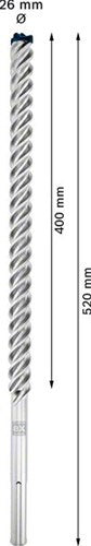 Bosch accessoires bosch expert sds max-8x hamerboor 26 x 400 x 520 mm