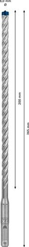 Bosch accessoires expert sds plus-7x hamerboor 8 x 200 x 265 mm - 1 stuk(s) - 2608900169