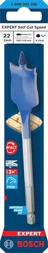 Bosch accessoires expert speedboor self cut speed | zeskantschacht | 22 x 152 mm - 2608902096