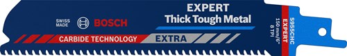 Bosch accessoires expert ‘thick tough metal’ s 955 chc reciprozaagblad 1 stuk - 1 stuk(s) - 2608900365