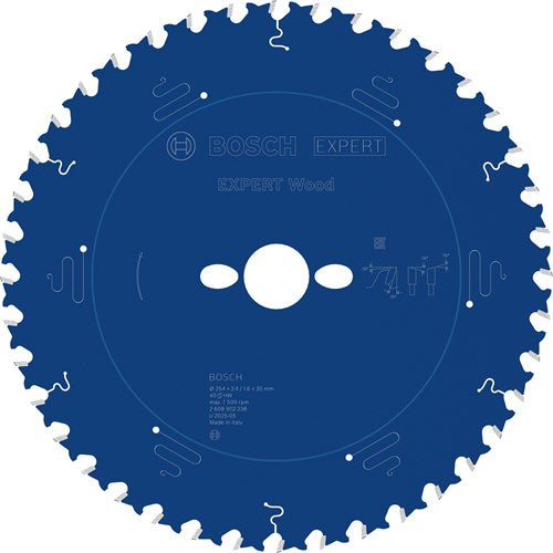 Bosch accessoires expert wood cirkelzaagblad | 254 x 2,4 1,6 x 30 mm | t40 - 2608902238