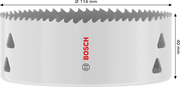 Bosch accessoires gatzaag met schroefdraad voor meerdere materialen | 114 x 40 mm - 2608594606 - afbeelding 2