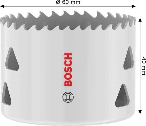 Bosch accessoires gatzaag met schroefdraad voor meerdere materialen | 60 x 40 mm - 2608594587