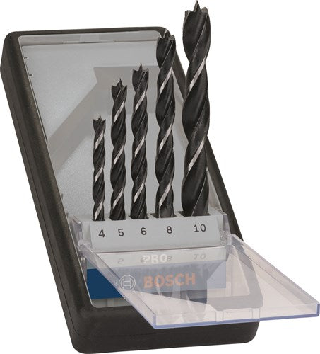 Bosch accessoires bosch profesional - pro wood boorset met centreerpunt, 5-delig