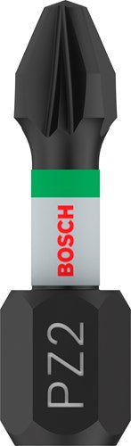 Bosch accessoires impact control bit | pz2 | 25mm | 2 stuks - 2608522401