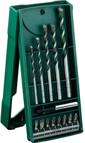Bosch accessoires multifunctionele boor set 14-delig - voor hout, metaal en steen + schroefbitset - 2607017161