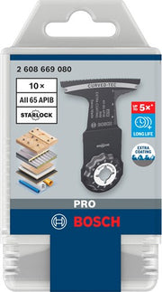 Bosch accessoires pro aii 65 apib invalzaagblad | 65 x 40 mm | 10 stuks - 2608669080 - afbeelding 1